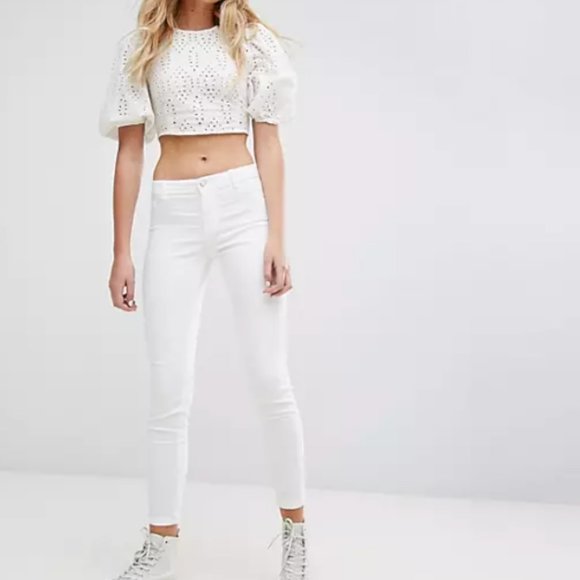 Bershka White Skinny Jeans - Picture 1 of 7